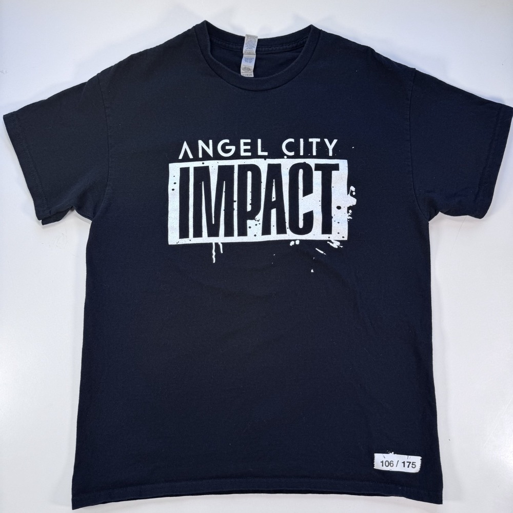 ANGEL CITY Football Club T Shirt ACFC Impact Los Angeles Unisex Large Black